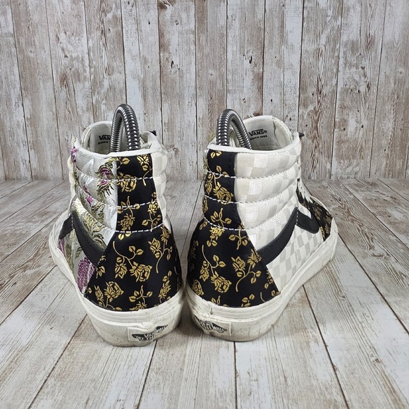 Vans Sk8-Hi brocade Floral High Top‎ Skate Shoes Fashion Sneakers Women's Size 7 - Picture 3 of 8